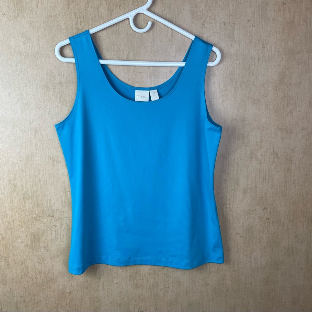 Chico’s Turquoise Sleeveless Top Size 2